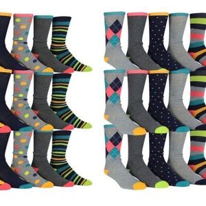 [30-Pairs] John Weitz Men's Dress Socks Gift Box